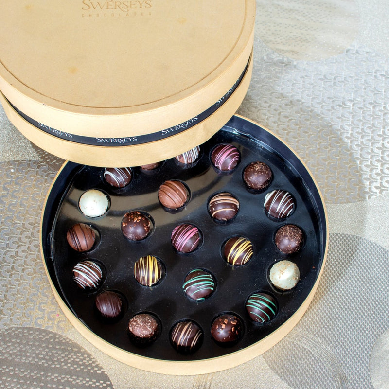 Elegant Gold Gourmet Truffle Assortment Gift Box 