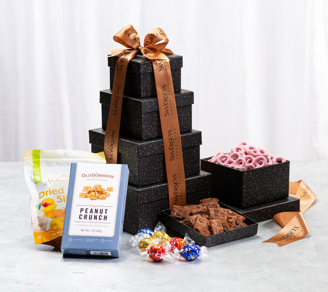 Swerseys Deluxe 5-Tier Brown Chocolate Gift Tower