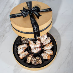 Swerseys Luxe Gold Gourmet Rugelach Round Gift Box 