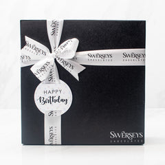 Black Chocolate Happy Birthday Gift Box - Swerseys