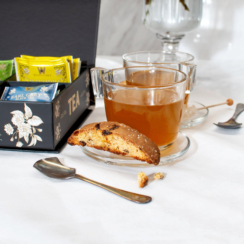 Rosh Hashanah Gift Box of Teas & Biscottis from Italy  2